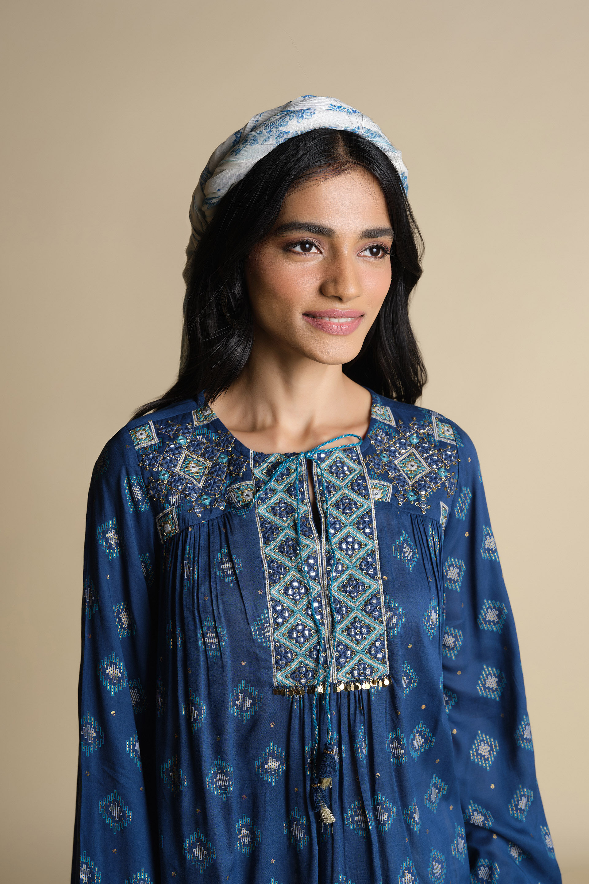 Neela Jadoo Top, Blue, image 6